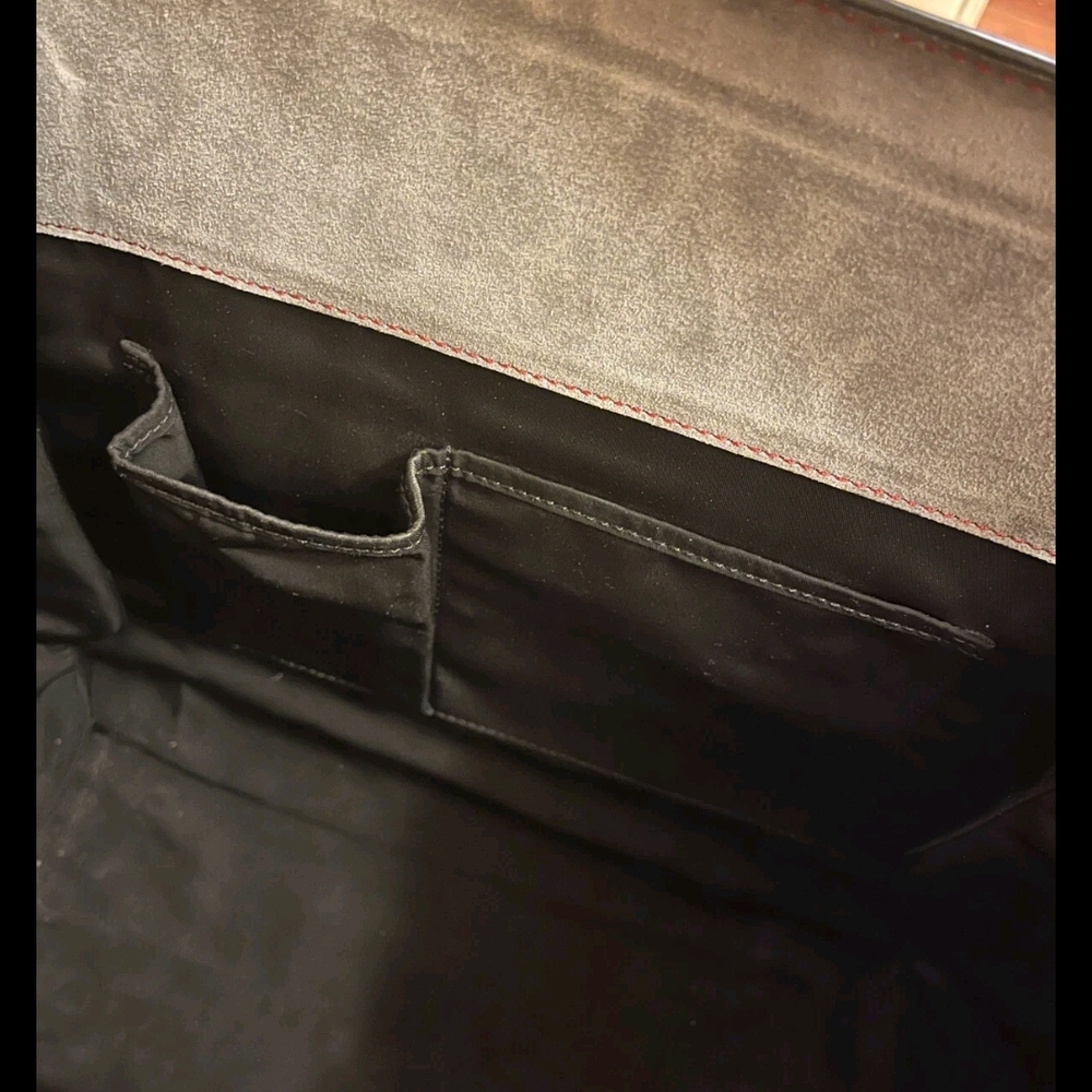 Alexander Wang Gray, Black & Red Ombre Satchel Leather Handbag - Picture 8 of 11